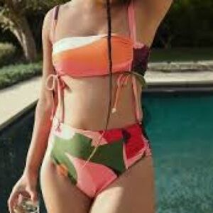 Anthropologie Multicolor Bikini Set
